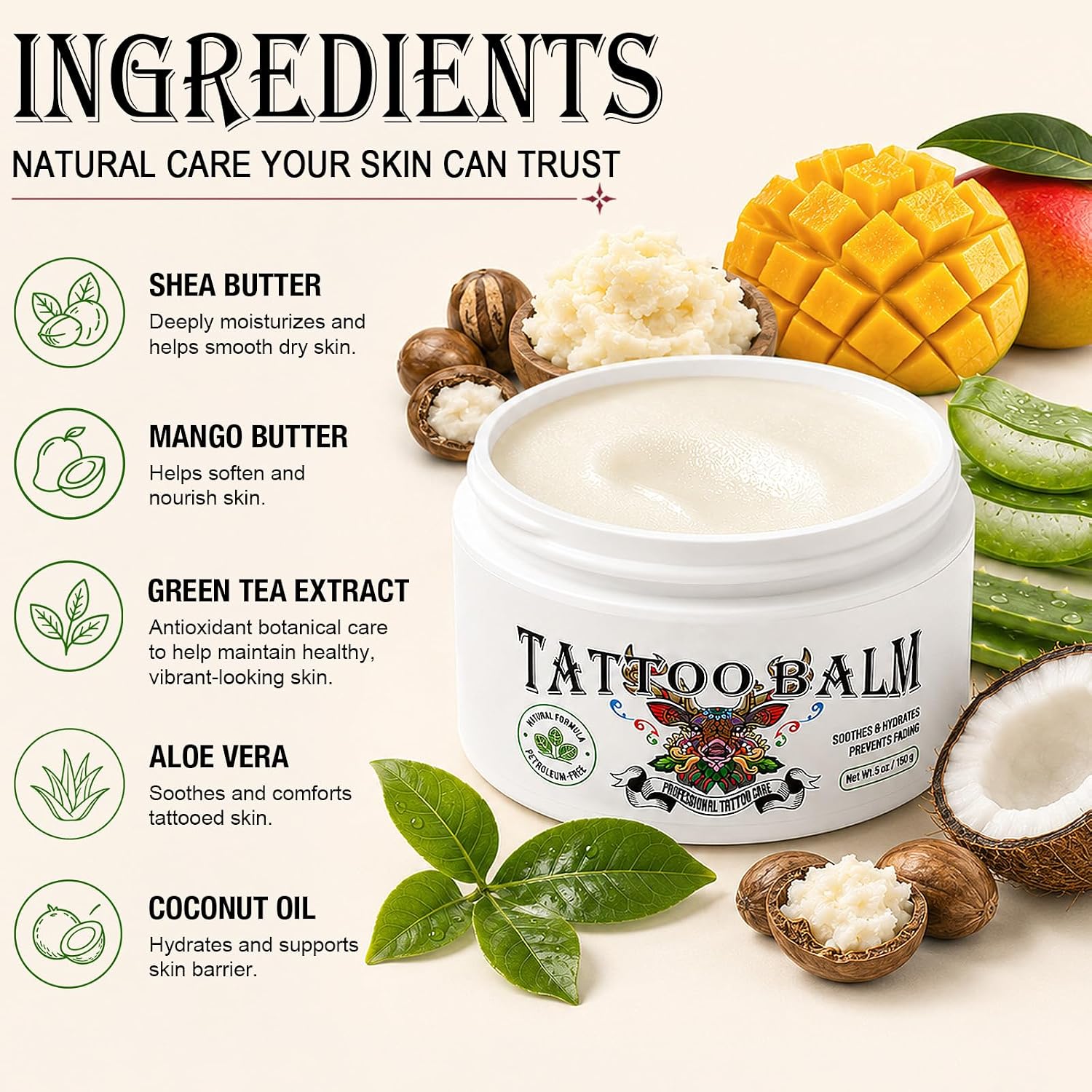 Detalle de Tattoo Aftercare Balm, 5 oz