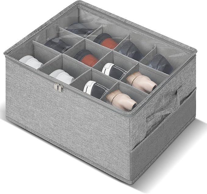 Romon Cajas para Zapatos Apilables con Tapas Transparentes