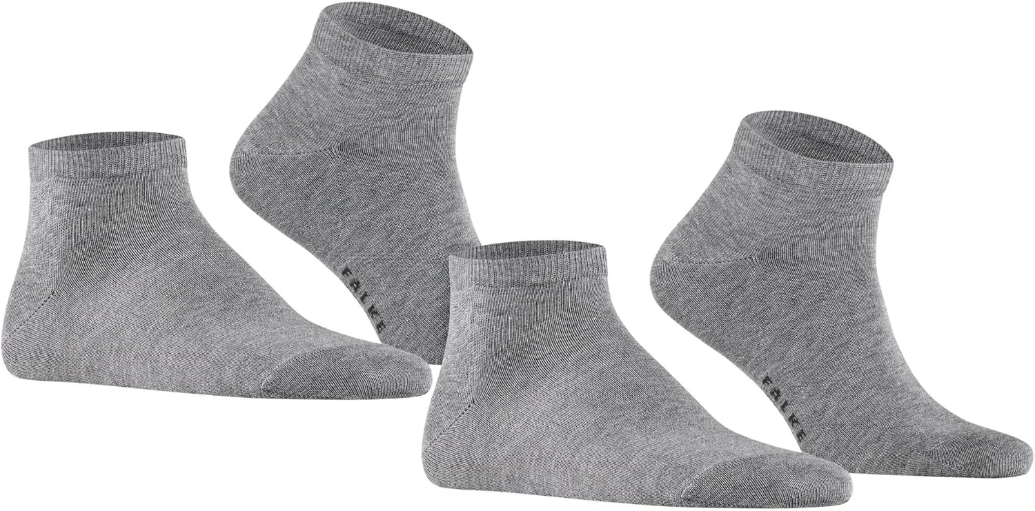 Detalle de FALKE Herren Happy 2-Pack Sneaker-Socken – atmungsaktive Baumwolle, verstärkt, kurz