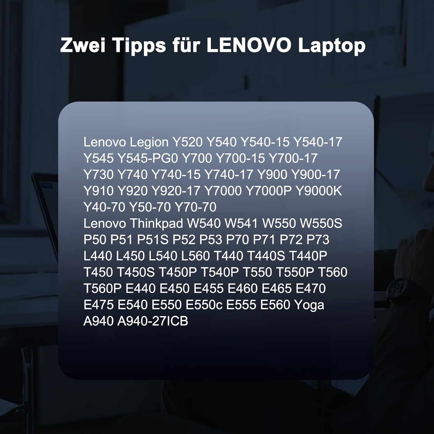 Detalle 2 de 230W USB Laptop-Ladegerät für Lenovo Legion und ThinkPad — ADL230NLC3A (20V, 11,5A)