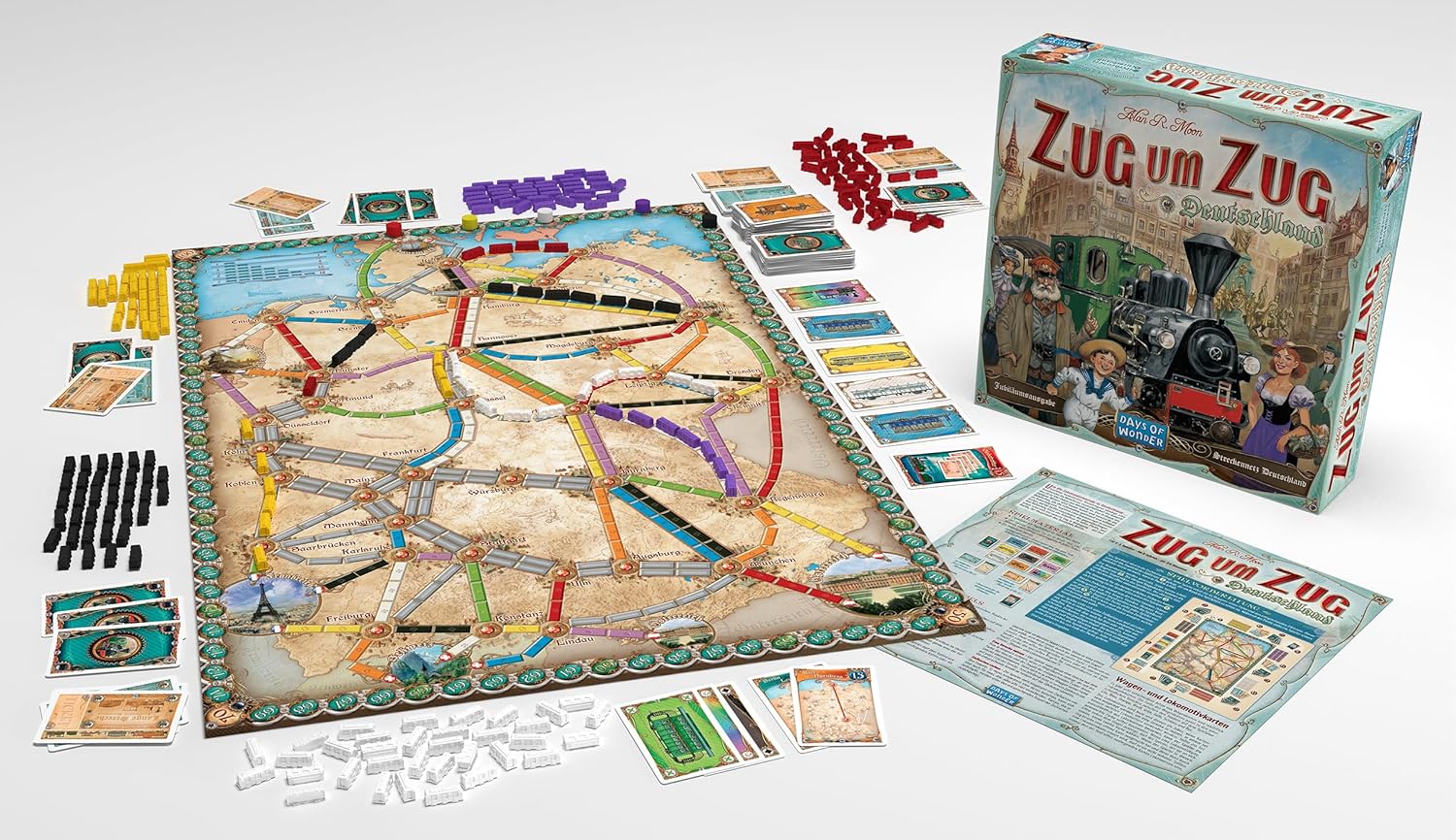Detalle de Asmodee Zoug um Zug Deutschland Neuauflage 1902 – Version Allemande