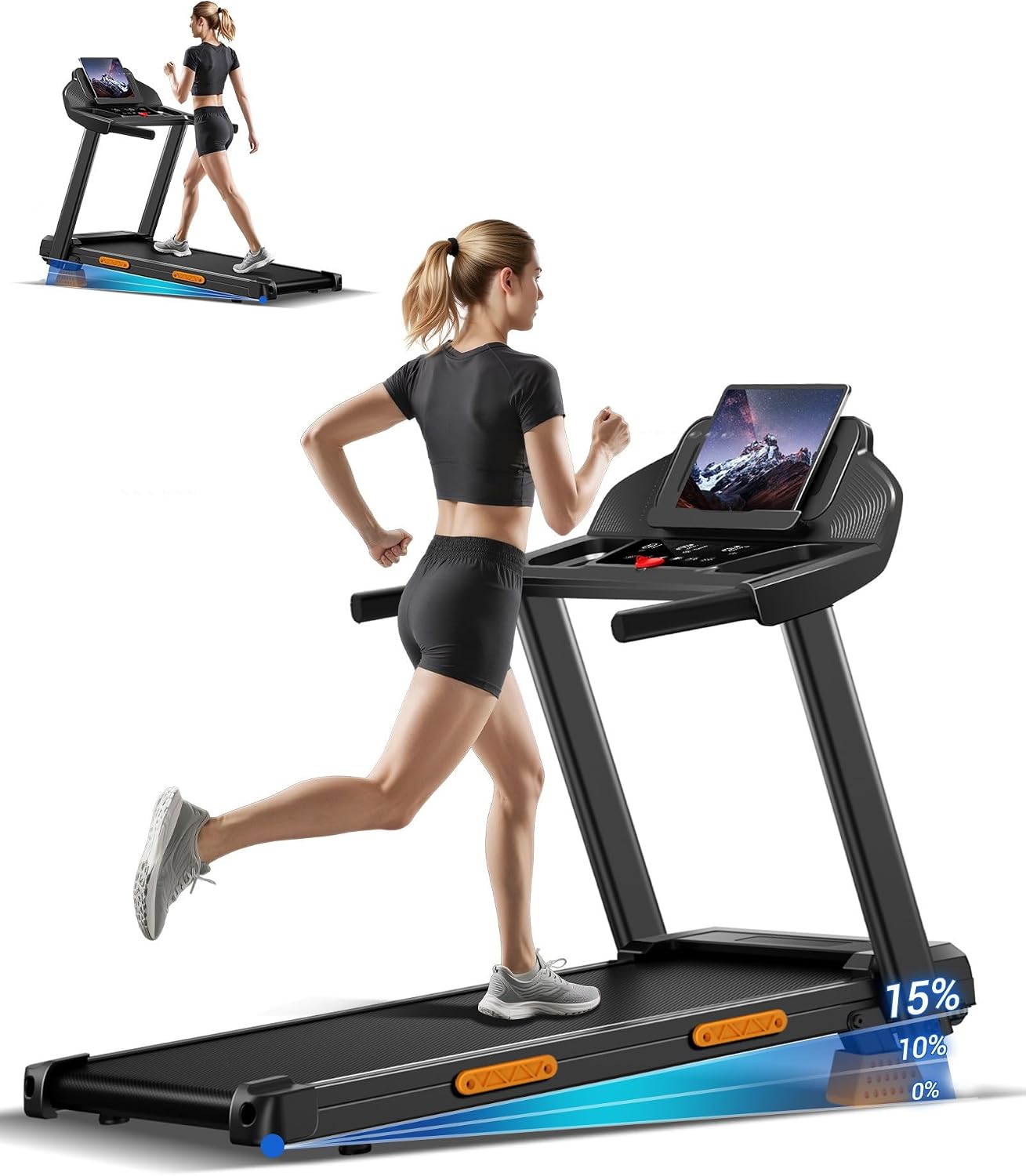 Detalle de UMAY Laufband 2200W klappbar
