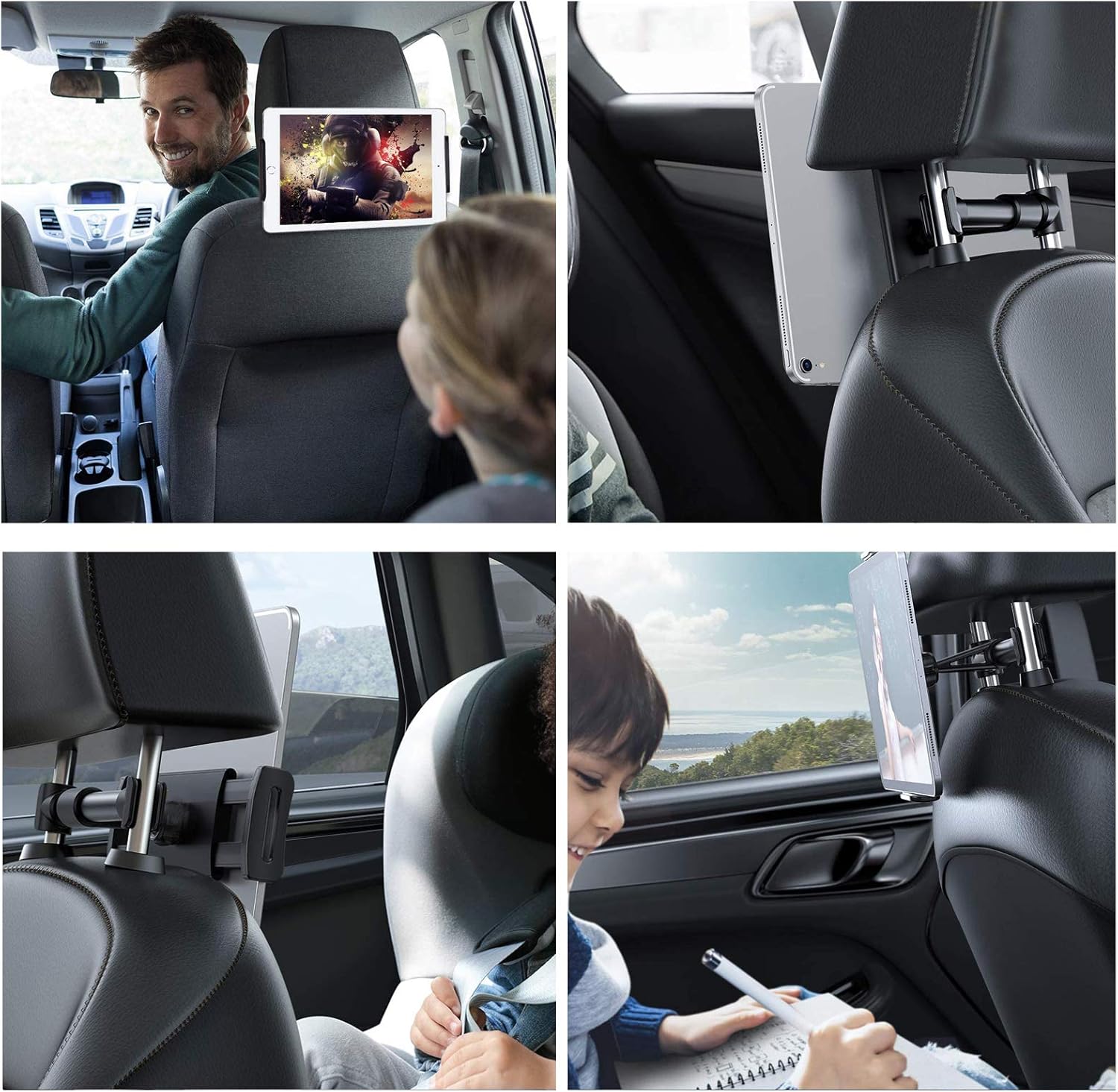 Thumbnail 6 de Zommuei Soporte Tablet Coche 360° para reposacabezas