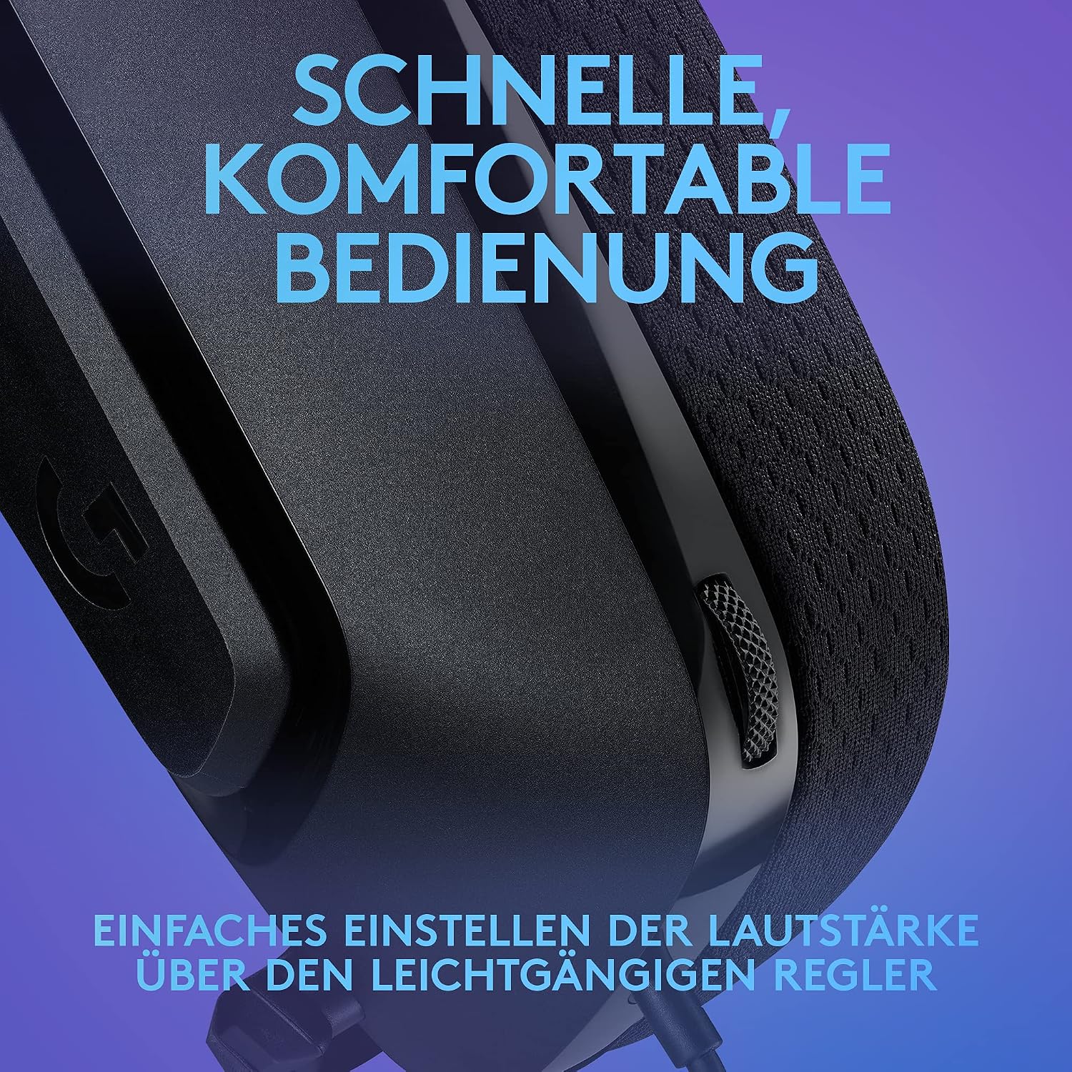 Detalle de Logitech G G335 – kabelgebundenes Gaming-Headset, 3,5-mm, Memory-Foam-Ohrpolster, leicht (240 g) – PC, PlayStation, Xbox, Nintendo Switch, Schwarz