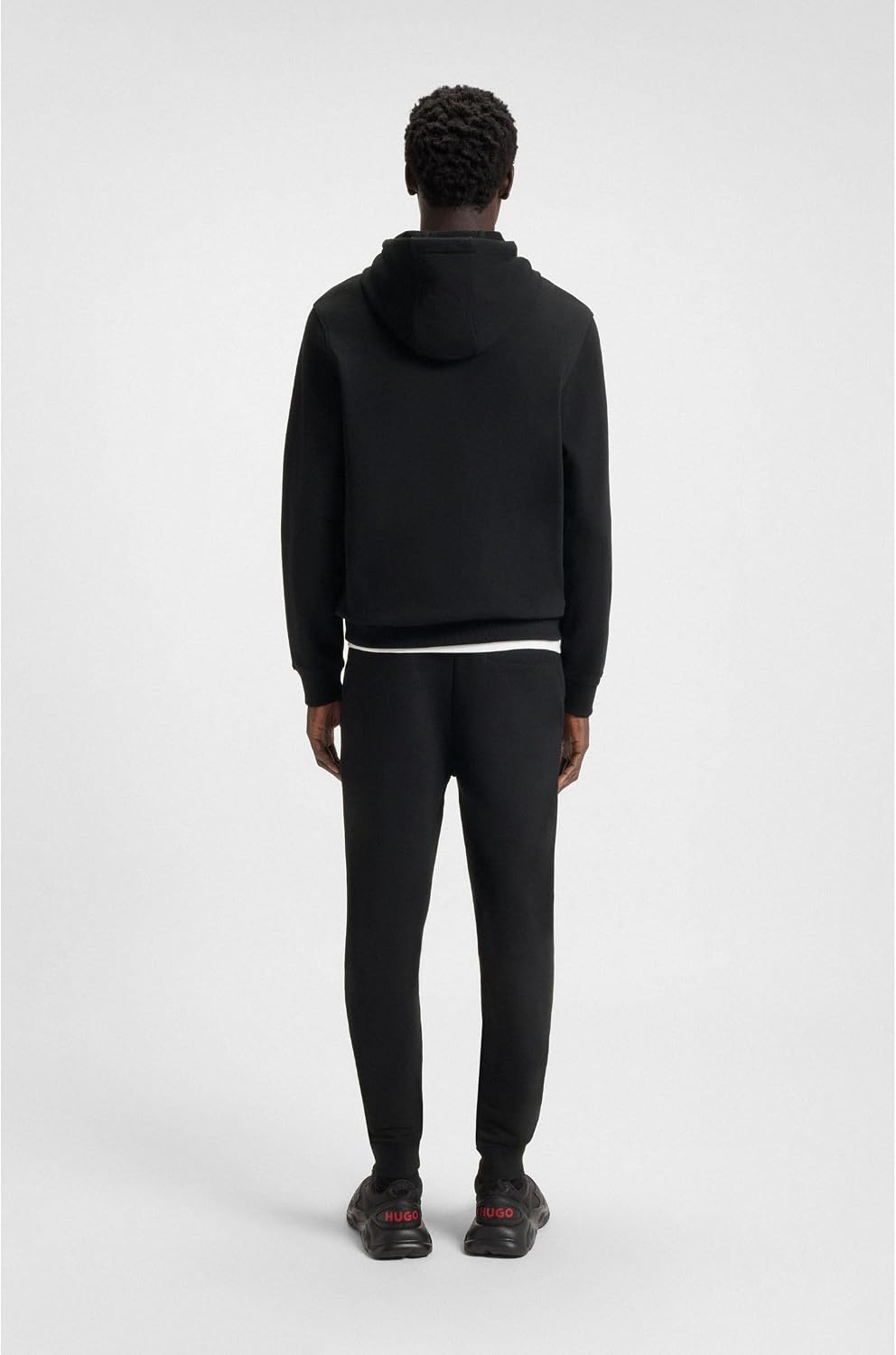 Detalle de HUGO Mens Daratschi214 Cotton-terry Hooded Sweatshirt