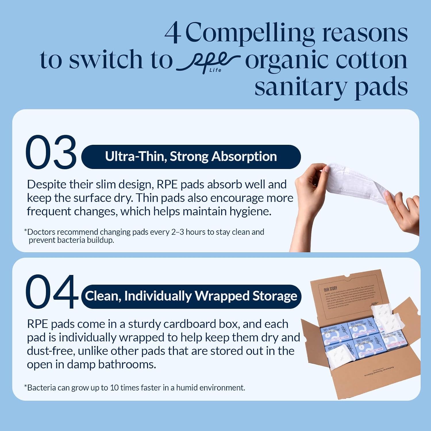 Thumbnail 4 de Rpe Life Organic Long Panty Liners, 96ct