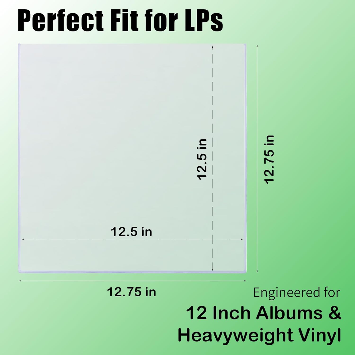 Thumbnail 2 de 5-Pack 12-Inch Vinyl Record Toploader - 7mm Rigid PVC Outer Sleeves