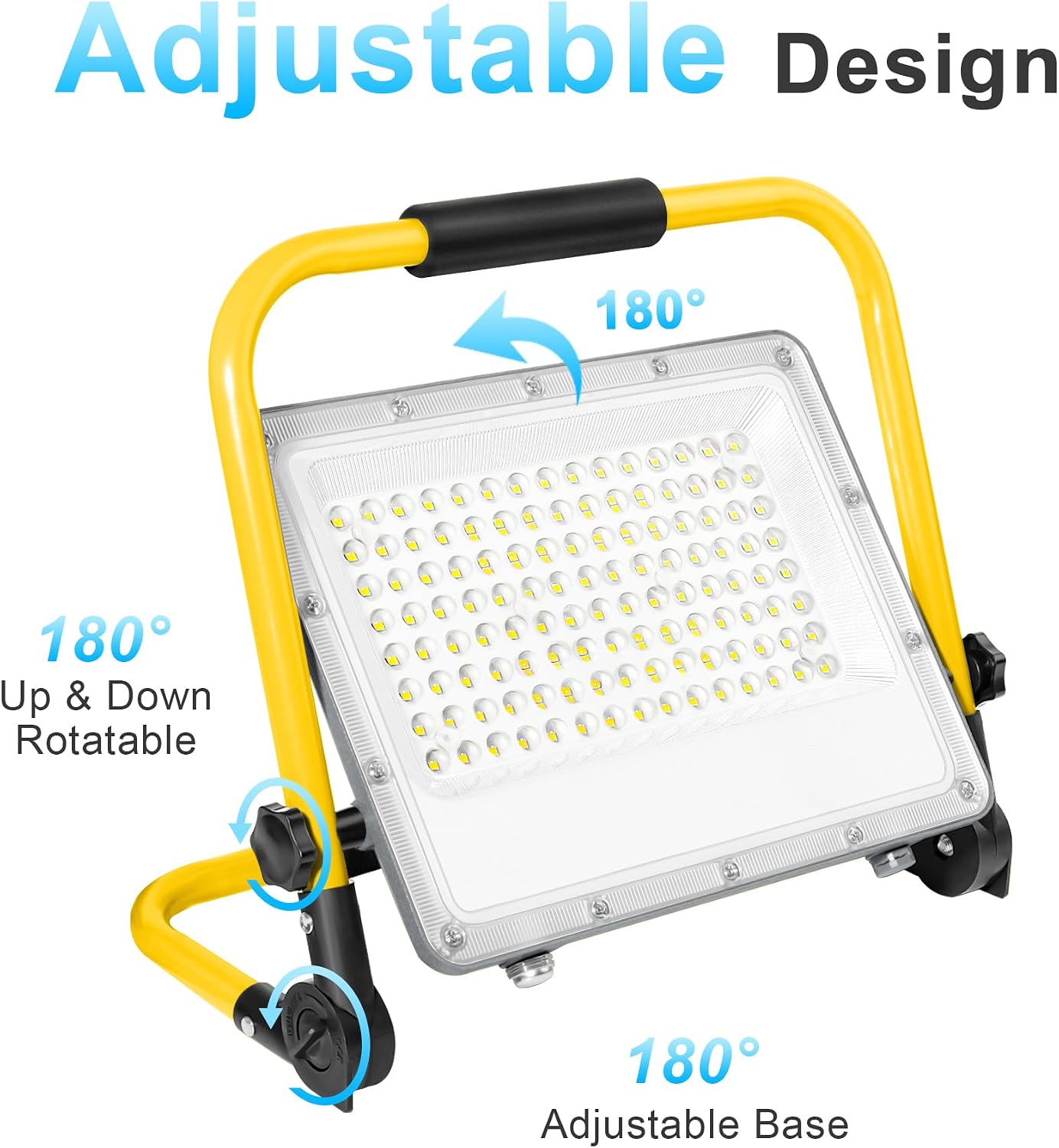 Thumbnail 3 de OUSIDE Projecteur de Travail LED 150W 15000LM 6500K IP66 – Étanchéité et Support 2m pour Chantier et Rénovation