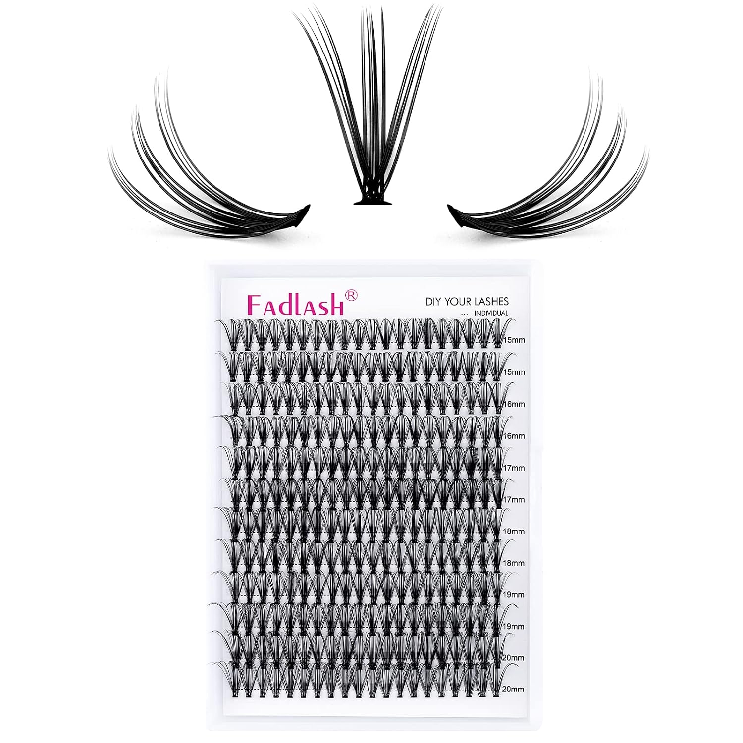 Detalle de Wimpern Cluster 20D 0,07 C Curl 15–20 mm