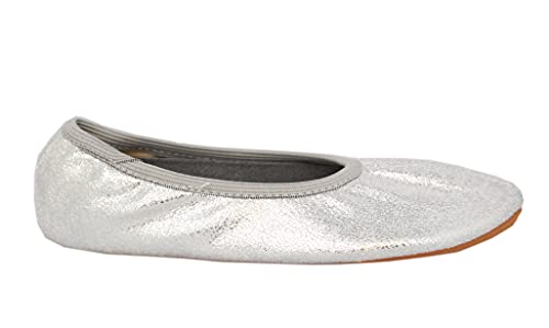 Detalle de Beck Mädchen Gymnastikschuhe Silber, Größe 25 EU – Bequeme Passform von Beck