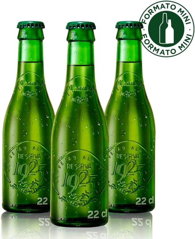 Detalle 2 de Alhambra Reserva 1925 MINI 🍺 Pack 24x22cl, Cerveza Extra Fermentación
