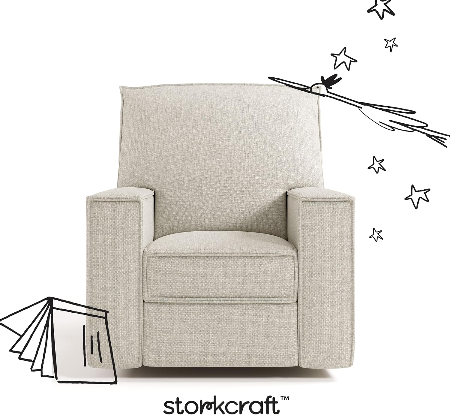 Thumbnail 6 de Storkcraft Texas nursery power recliner