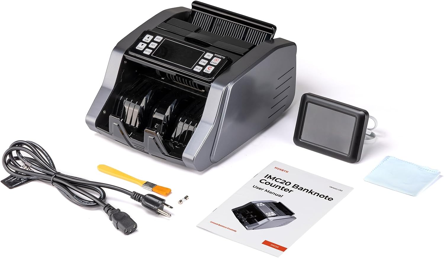 Thumbnail 6 de MUNBYN IMC20 Money Counter Machine UK with Value Count for GBP/EUR/USD