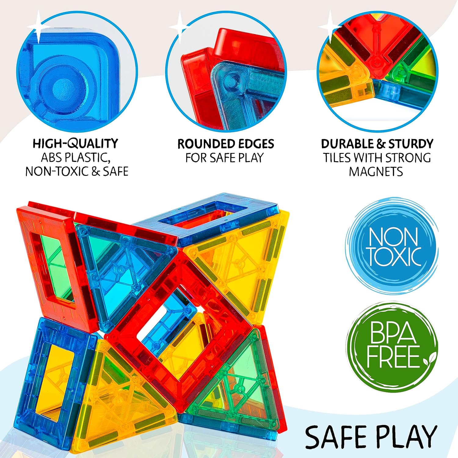 Thumbnail 1 de Magnetic Tiles XL Set 125 PCS 🧩