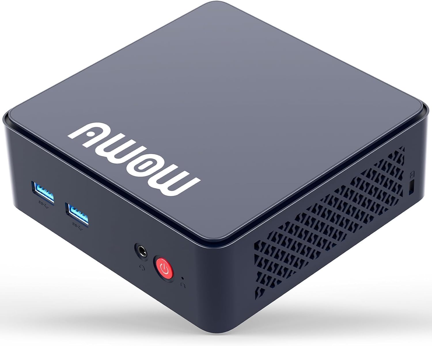 Detalle de AWOW AK10 mini-pc met 16 GB DDR4-RAM, 512 GB SSD en dubbele 4K-weergave