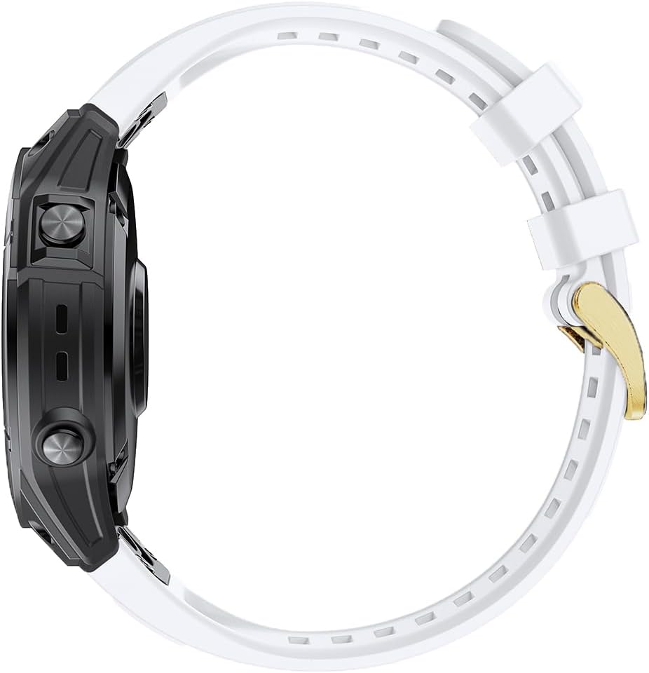 Detalle de Fleshy Leaf 20mm Silicone Sport Band with Easy Fit for Garmin Fenix 8, epix Pro, and Fenix 7/6/5 Series