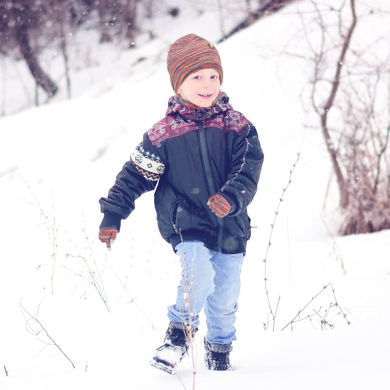 Thumbnail 4 de QKURT Kids Beanie Set for 5-10 Years Old 🧣