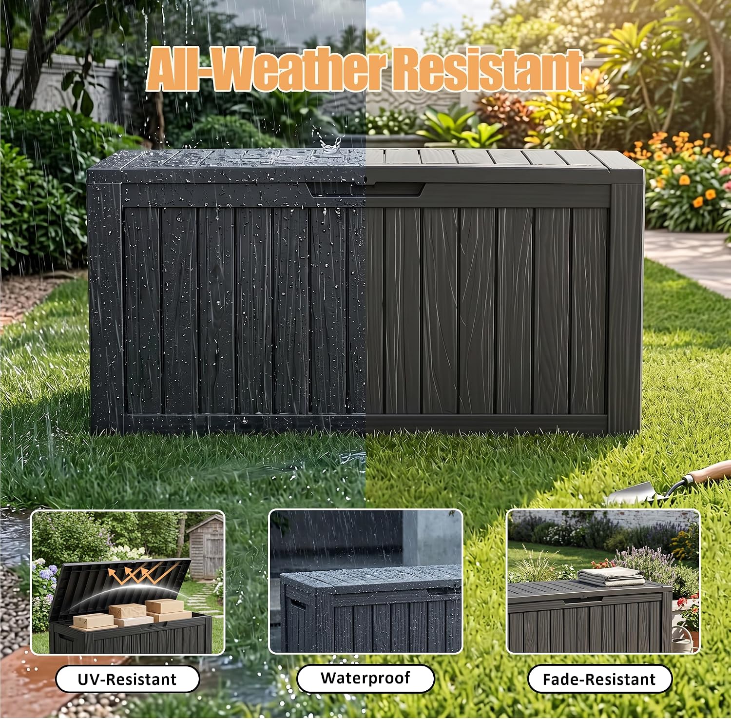 Detalle de ATMELT Outdoor Storage Box, 100 Gallon