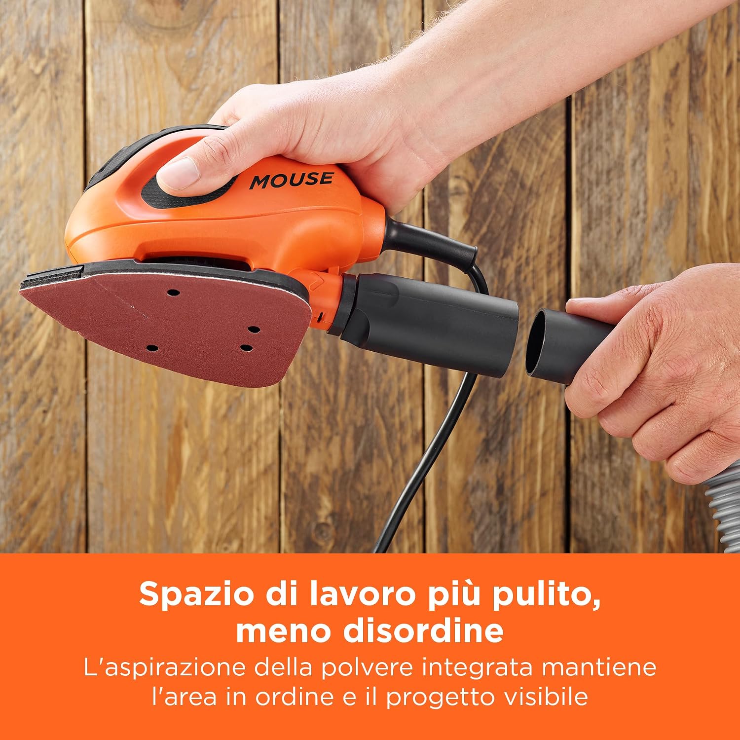 Thumbnail 6 de BLACK+DECKER NUOVA LEVIGATRICE MOUSE MULTIFUNZIONE 55W BEW230BC-QS – kit con 15 accessori
