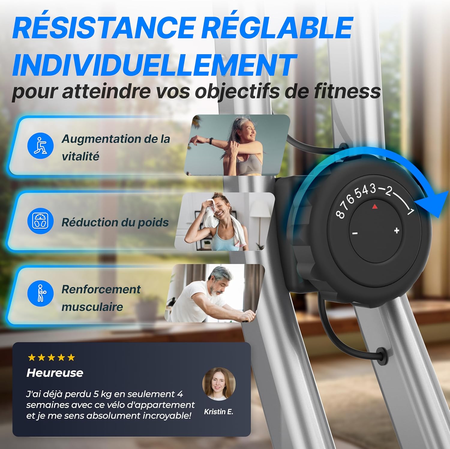 Thumbnail 4 de Vélo d’appartement pliable Ultrasport F-Bike