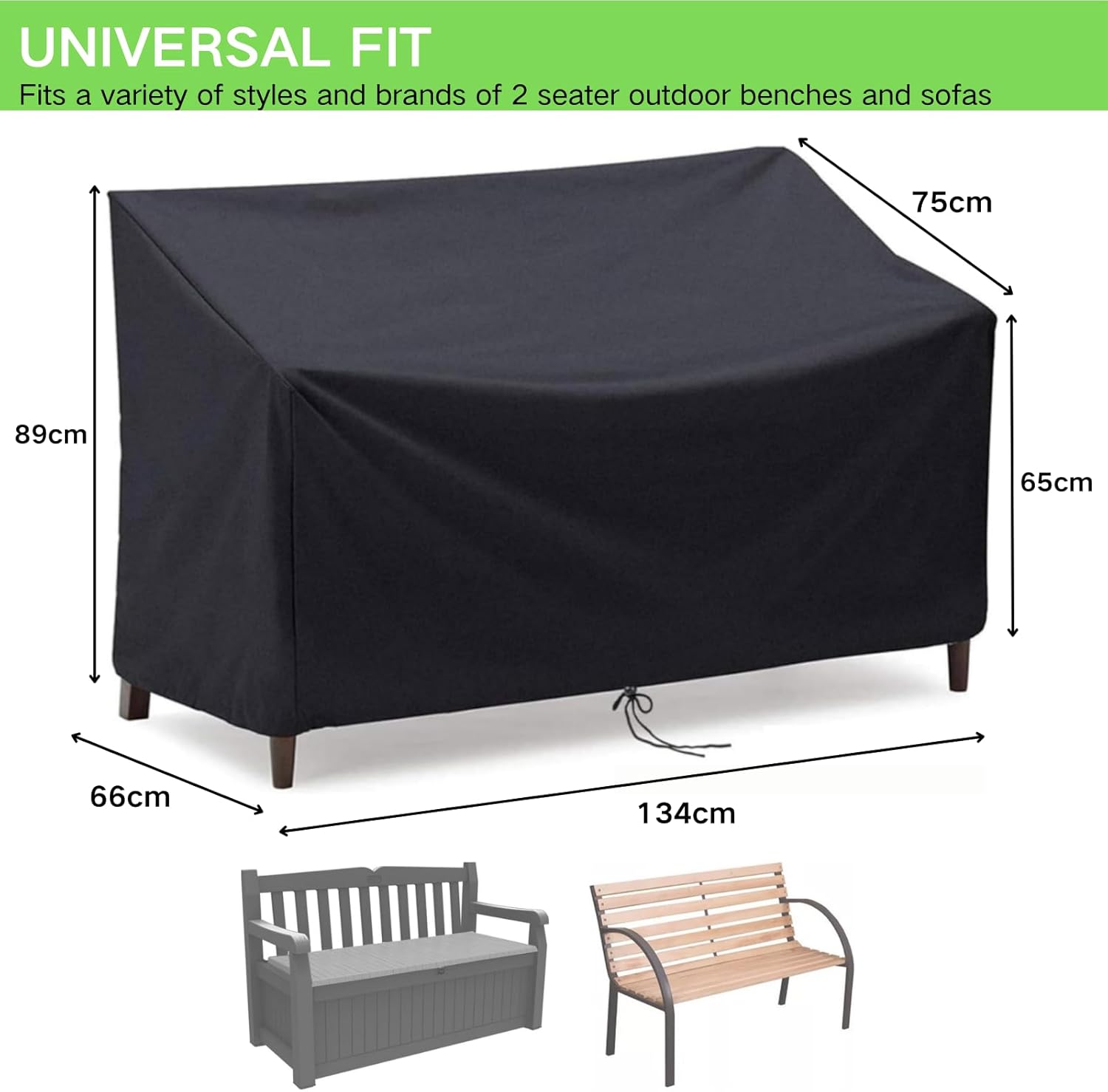 Thumbnail 1 de Canyonus Garden Bench Cover 2 Seater: Waterproof, Windproof & Heavy-Duty