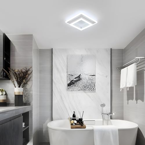 Detalle 2 de DELIPOP Plafoniera LED 30W 6500K – Quadrata, Bianco, 3600 lm