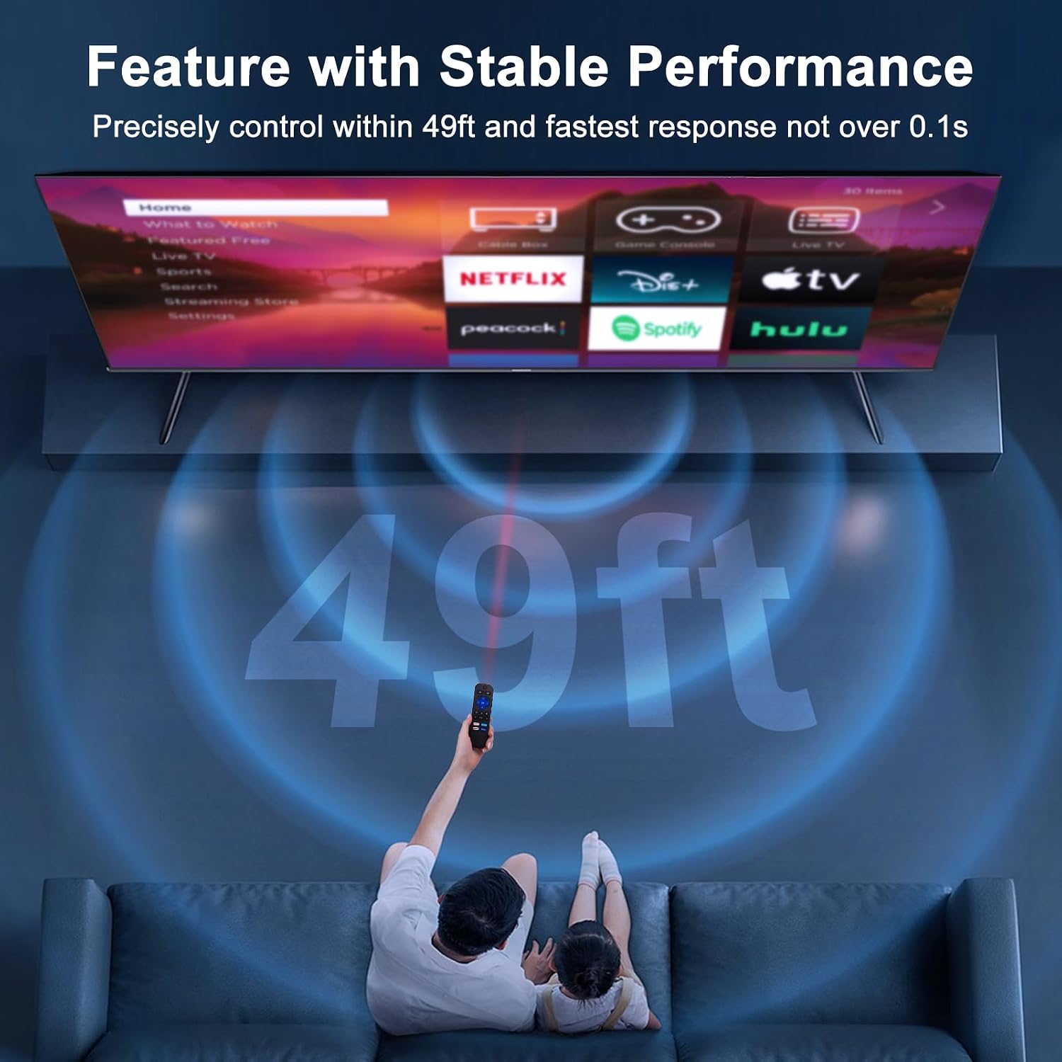 Thumbnail 3 de Roku TV replacement remote, 2-pack
