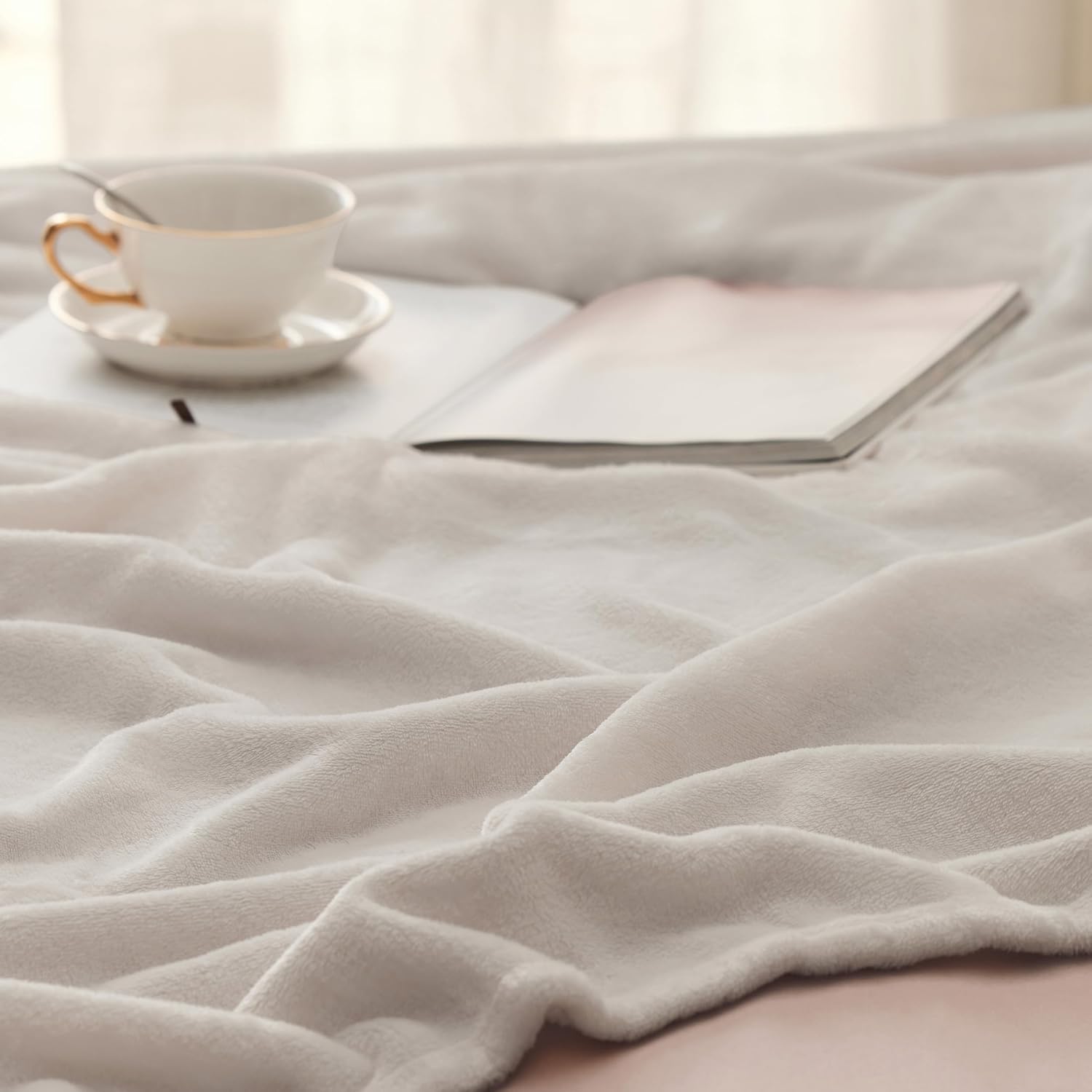 Thumbnail 4 de Bedsure Fleece Throw Blanket, King 108 x 90 in, Lightweight Polyester