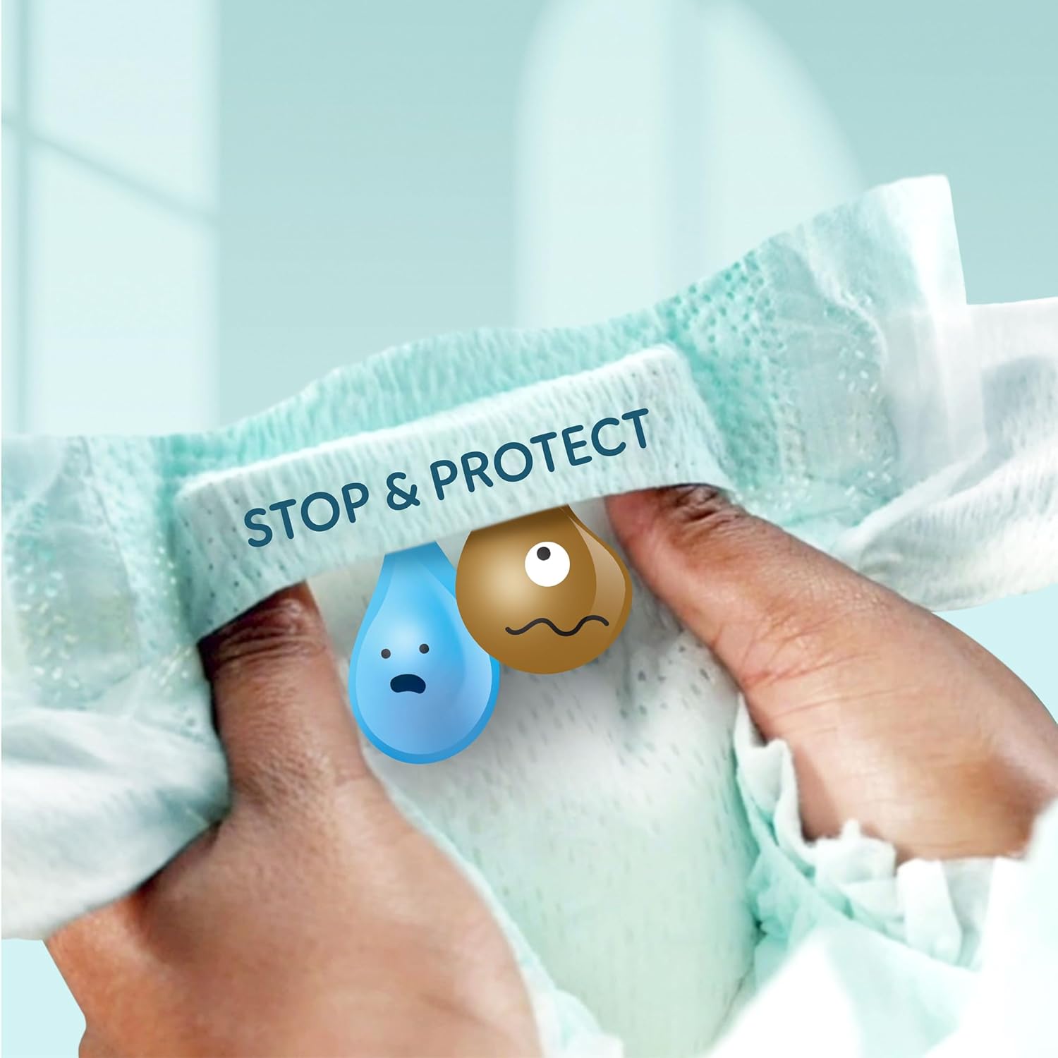 Thumbnail 4 de Pampers Premium Protection Taille 6 (13–18 kg) – 144 couches, double protection anti-fuites, pack 1 mois