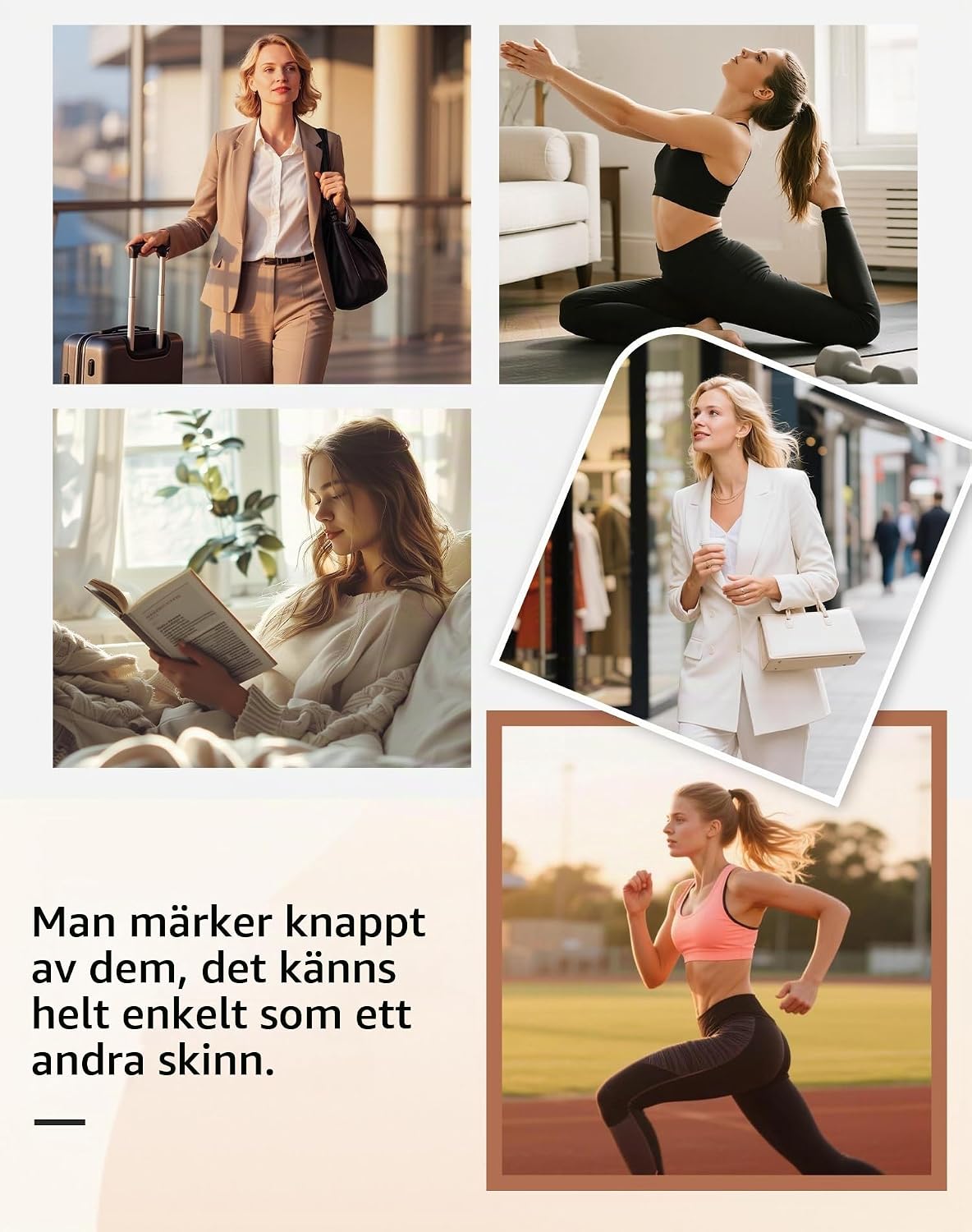 Detalle 1 de INNERSY damtrosor i bomull, mjuka hipstertrosor med hög benringning, 6-pack