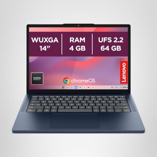 Thumbnail 11 de Lenovo Chromebook 14" Notebook IPS WUXGA – 64GB SSD, 4GB RAM, Wi‑Fi 6E, ChromeOS