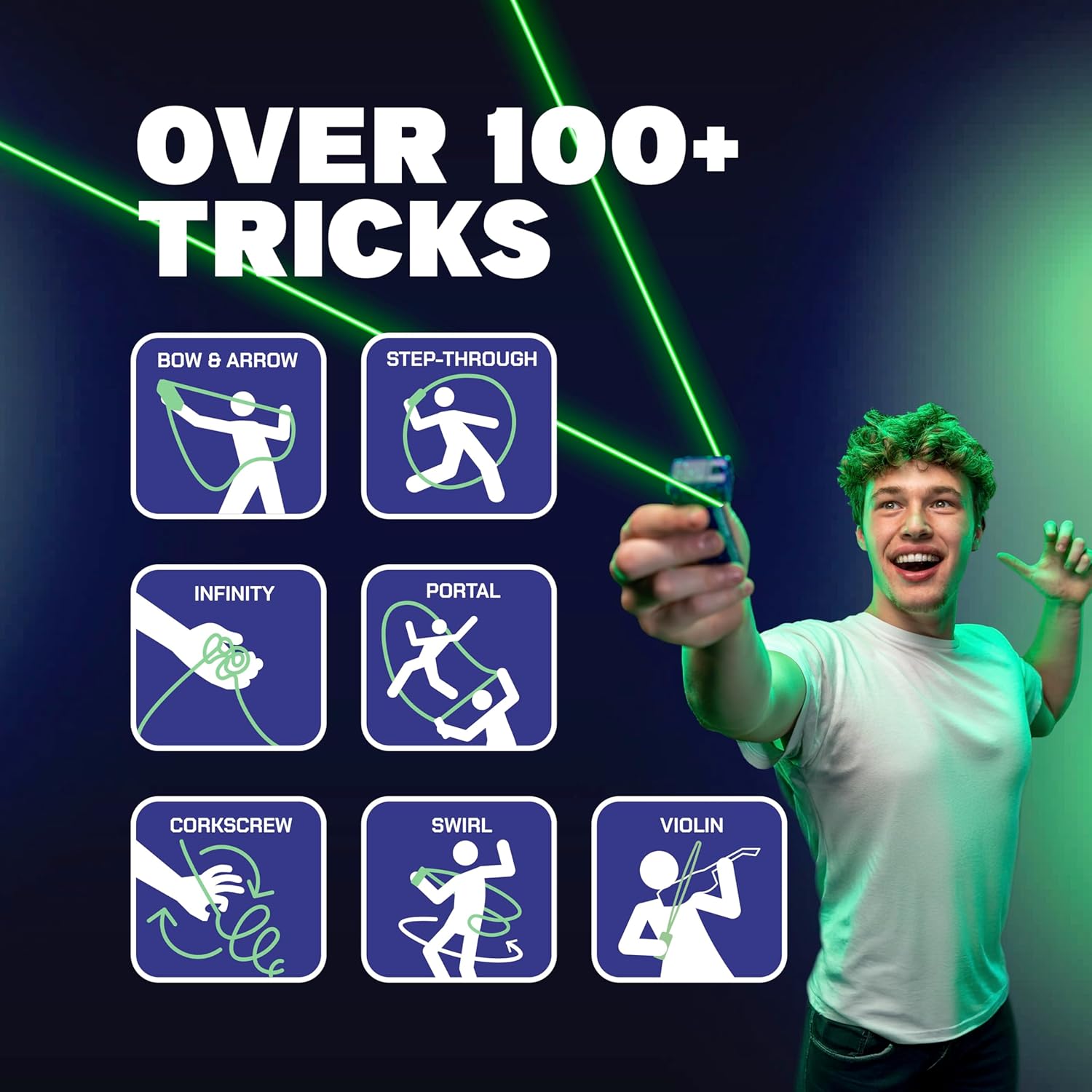 Detalle de ZipString Luma glow-in-the-dark toy LED