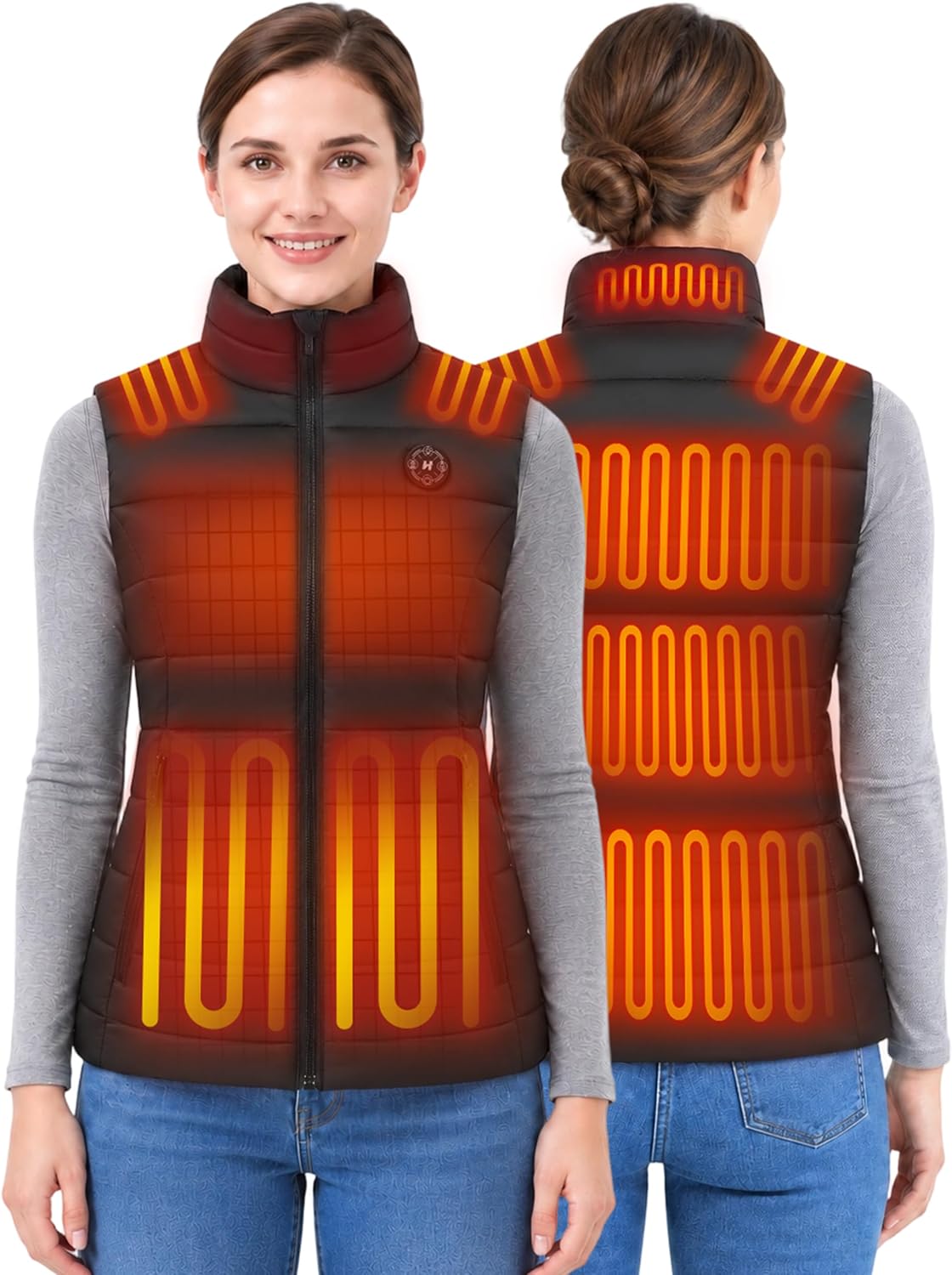 Detalle de HOOHEAT Heated Vest for Women 16000mAh
