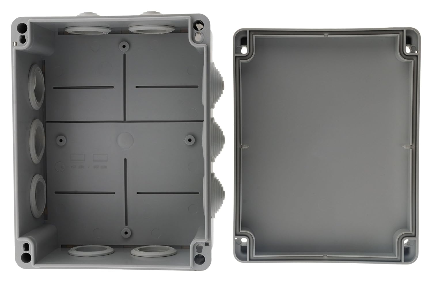 Thumbnail 2 de Zenitech Scatola Impermeabile IP54 (220 x 170 x 105 mm) bianco, resistenza al fuoco 750°C, fissaggio a 1/4 di giro