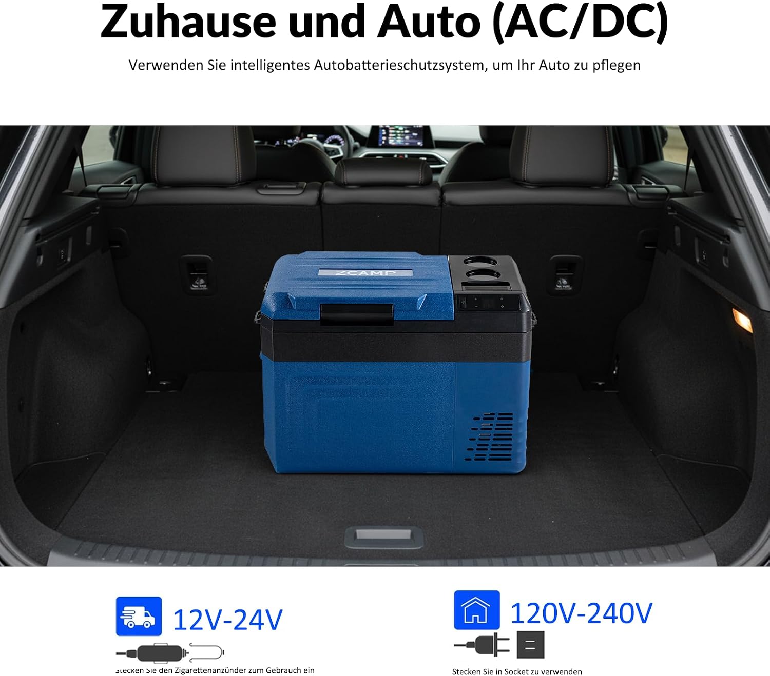 Thumbnail 5 de zcamp WT25 24L Kompressor Kühlbox – Tragbare Kühl- und Gefrierbox für 12/24V (bis -20 °C)