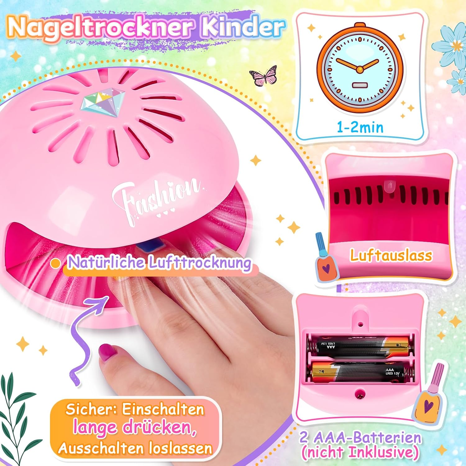 Thumbnail 4 de Nagellack für Kinder 3‑in‑1 Nagelstift Ungiftig