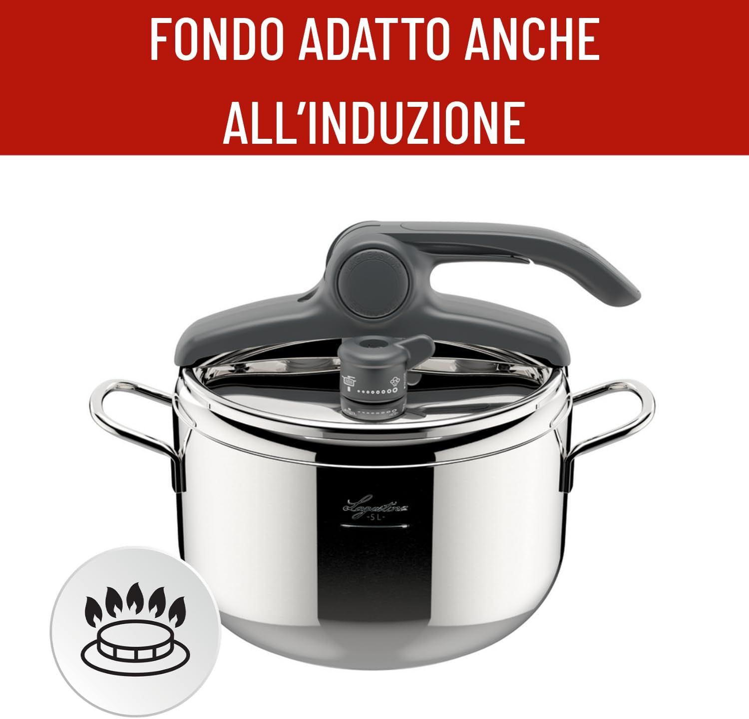 Detalle de Lagostina Irradial Control Pentola a Pressione 5 L