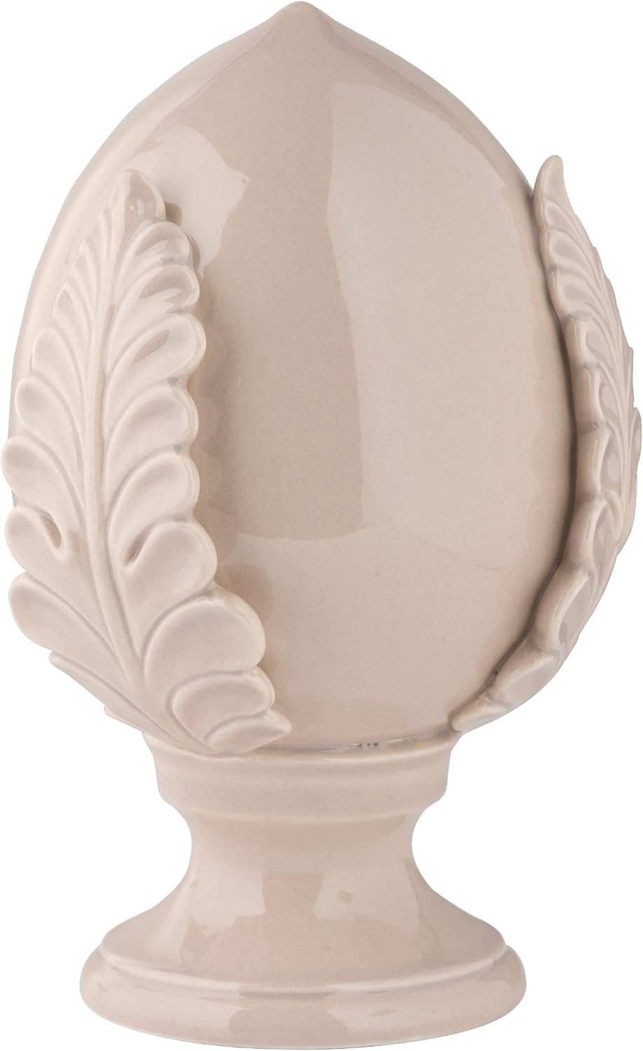 Thumbnail 4 de Baroni Home Pumo Pugliese en Porcelaine peint à la main – Pomo décoratif rouge corail XL 17,5x17,5x27 cm