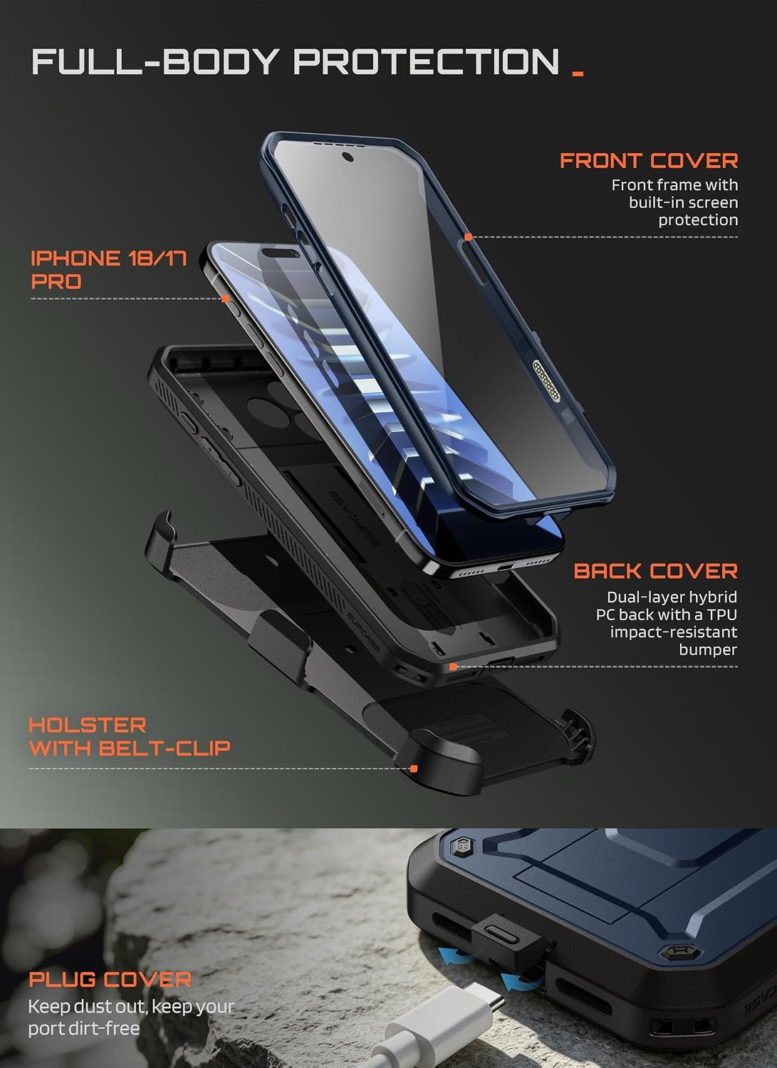 Detalle de SUPCASE iPhone case, UB Pro