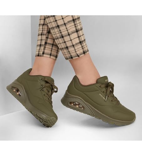 Thumbnail 6 de Skechers Damen UNO Stand ON AIR Sneaker Olive Durabuck, Größe 36 EU