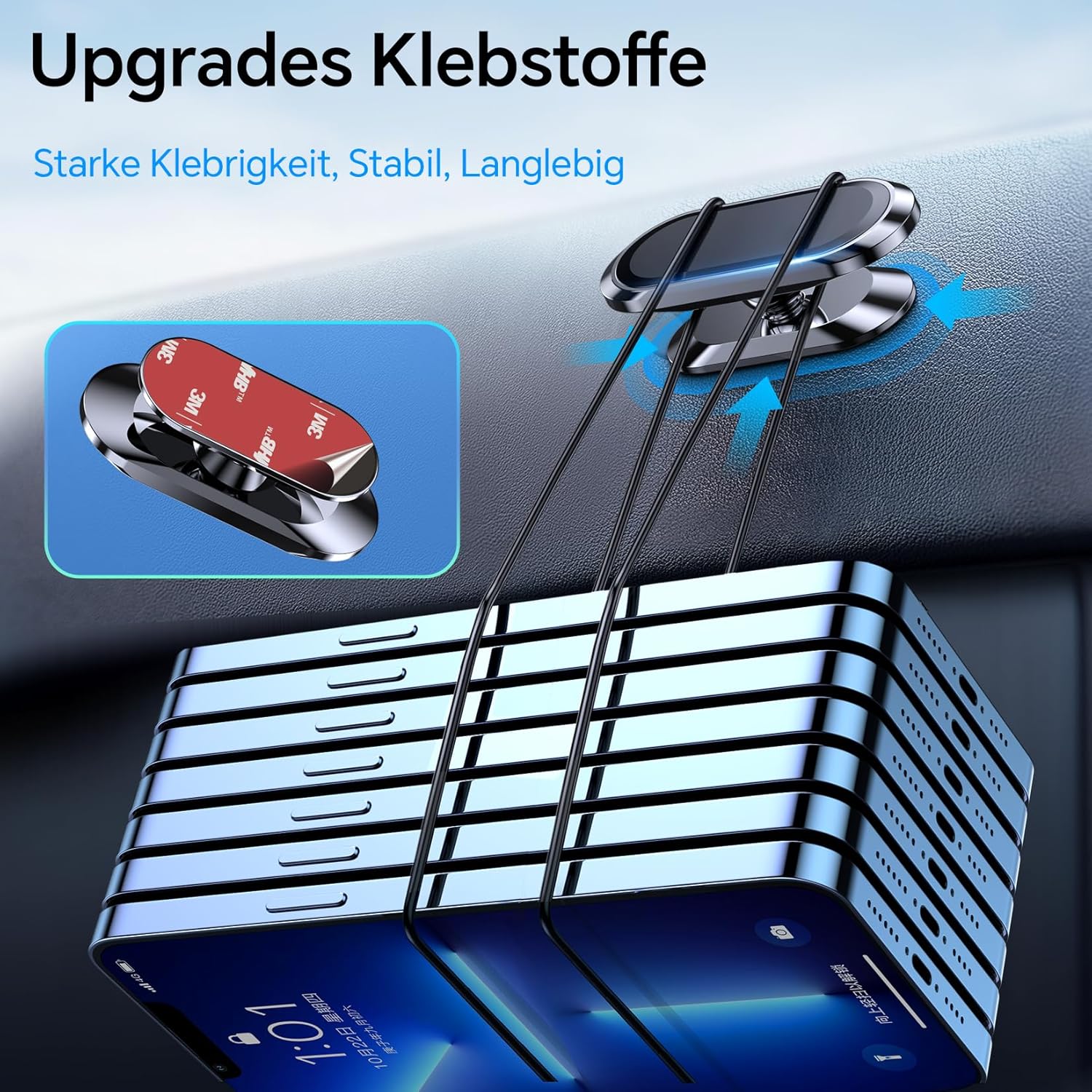 Detalle 2 de Coolpow Handyhalterung Auto Magnet 2 Stück