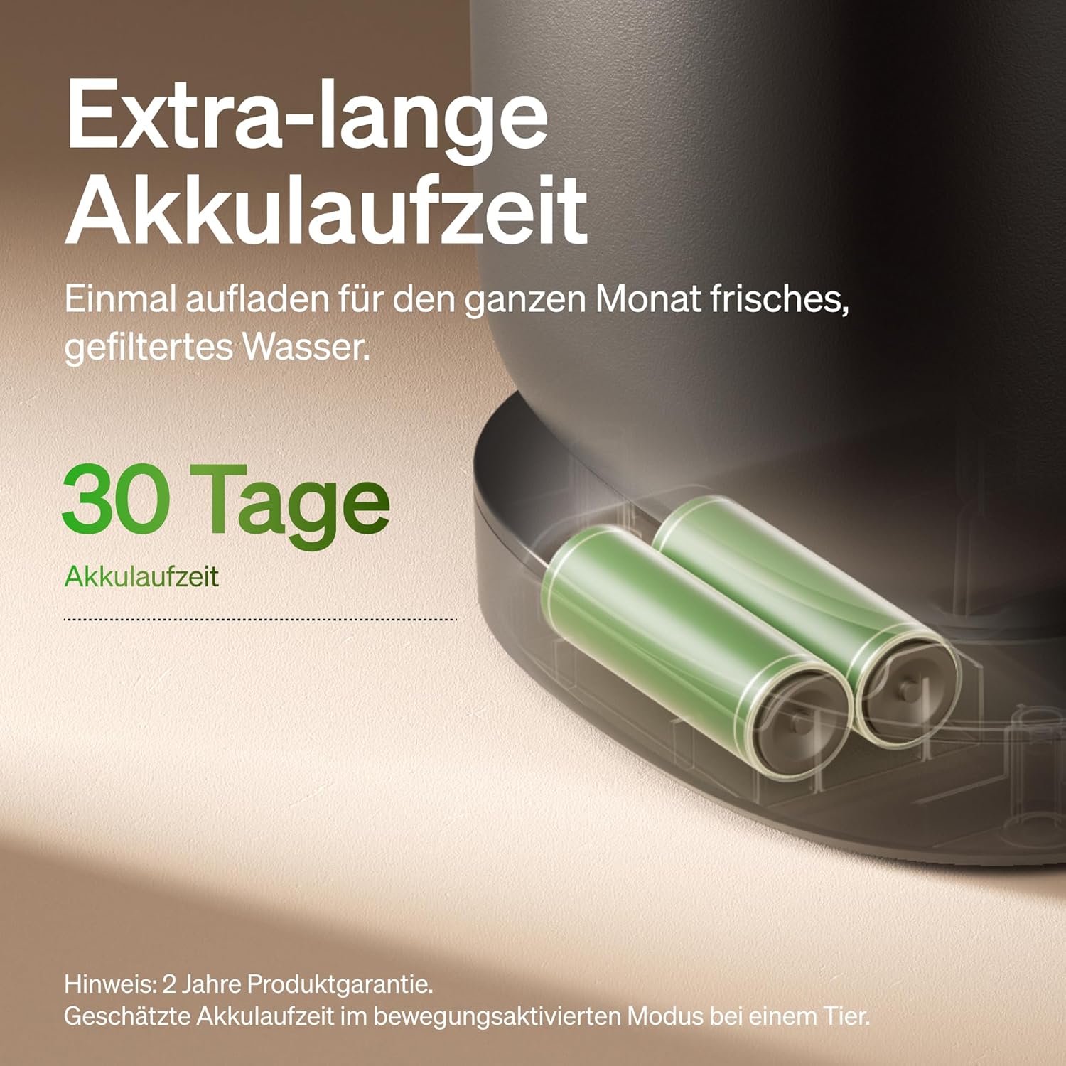 Detalle de PETLIBRO Katzenbrunnen kabellos 5000 mAh