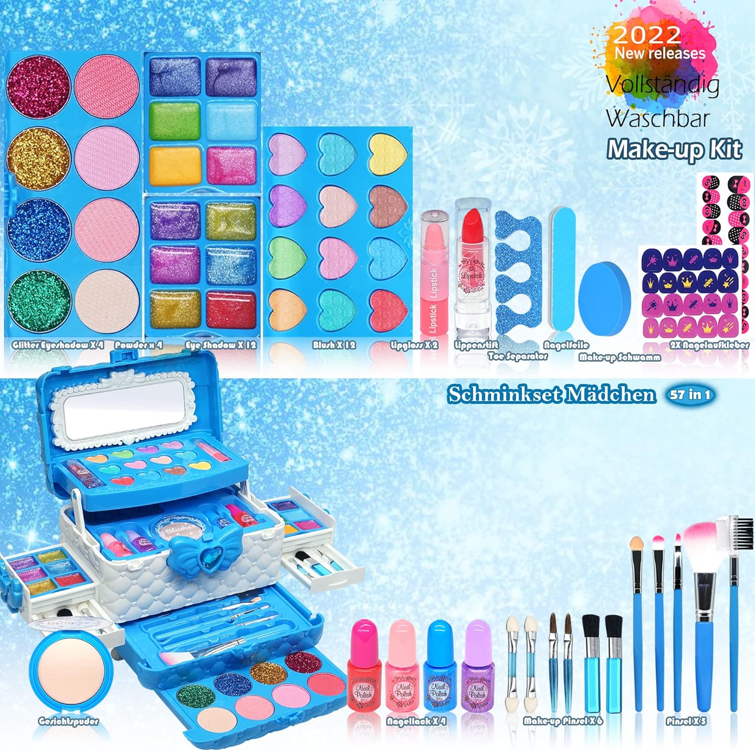 Thumbnail 1 de Kinderschminke Set 57‑teiliges Mädchen