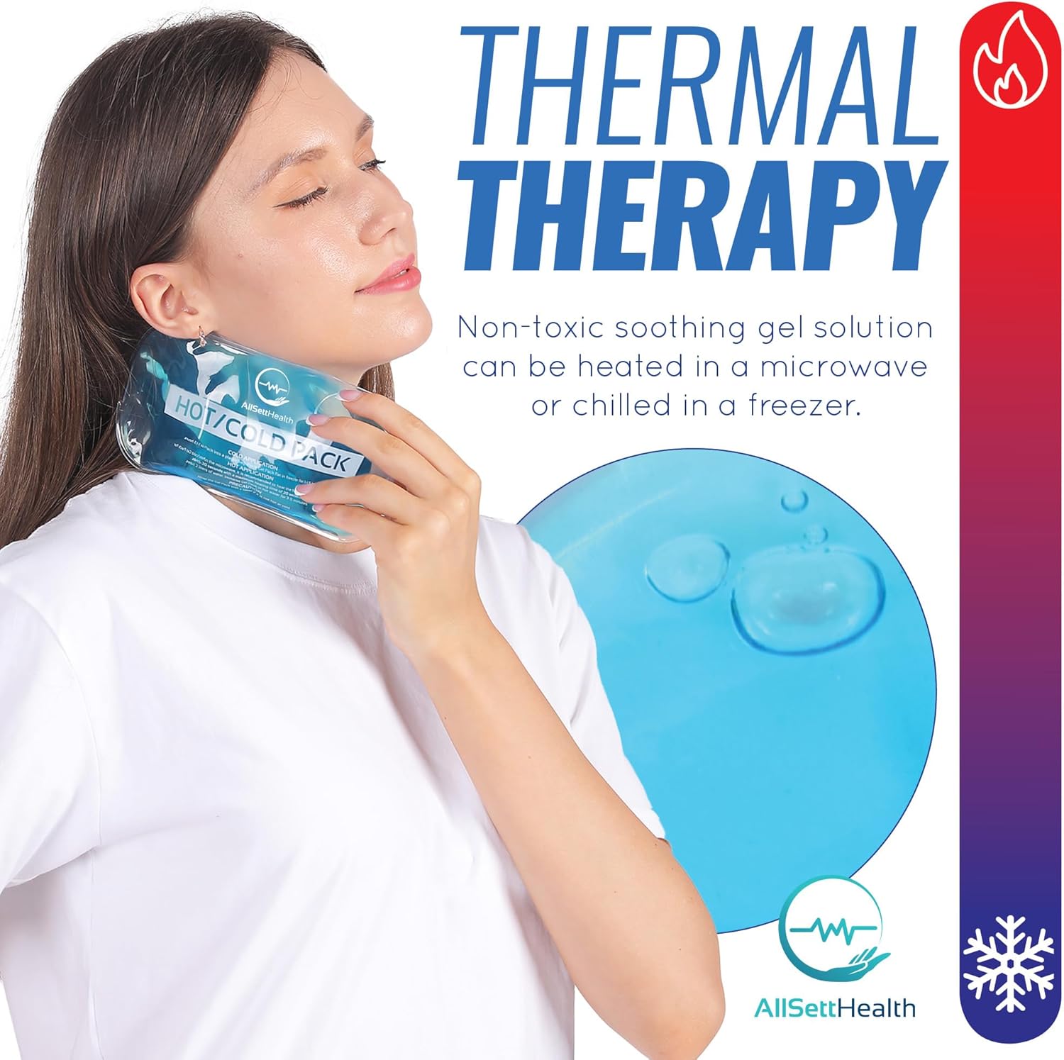 Detalle 2 de Reusable Hot and Cold Gel Ice Packs for Injuries – 7 Variety Pack (Hot & Cold Relief)