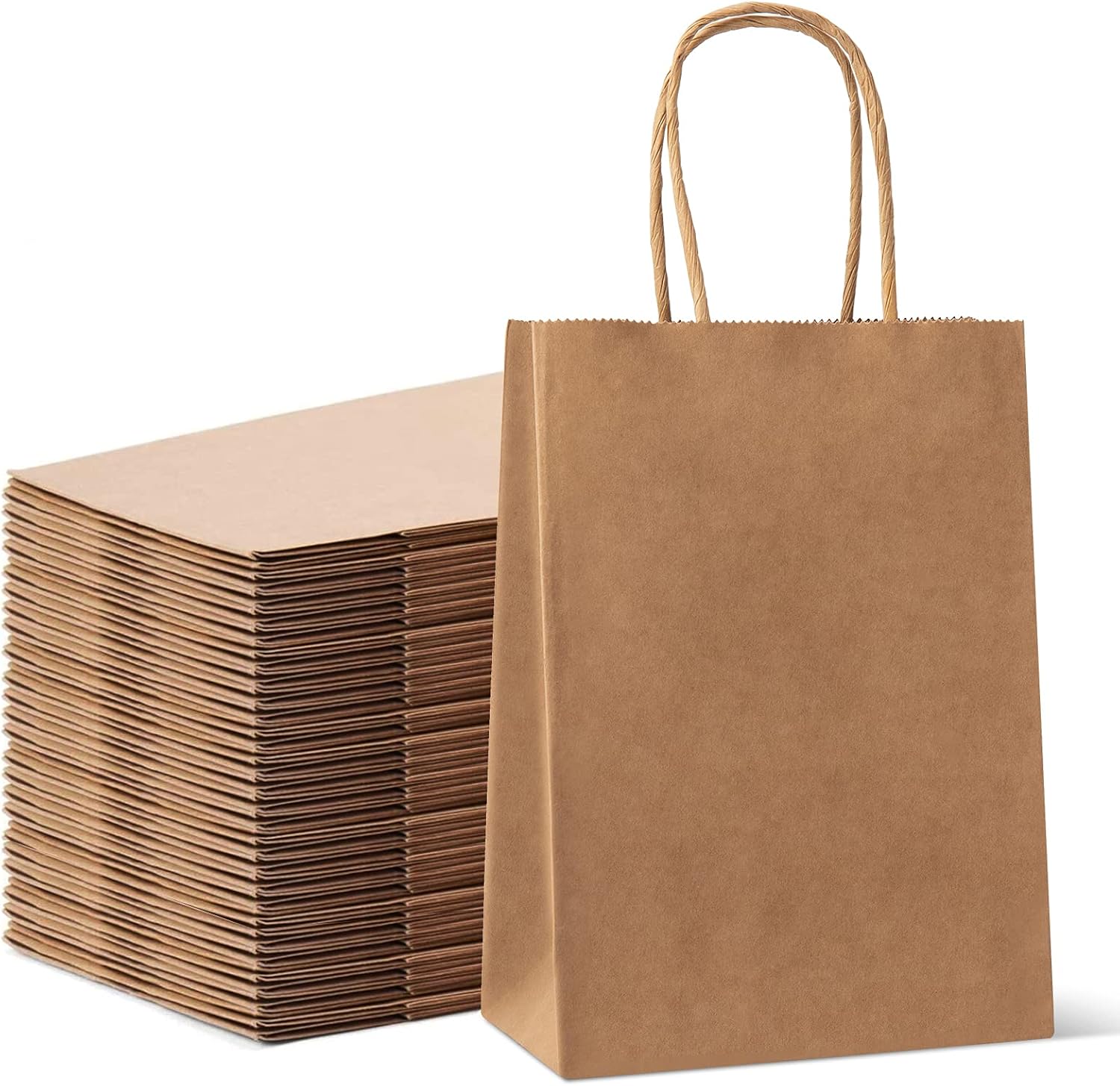 Detalle de HAUSPROFI kraft paper bags 130gsm 27x21x11cm