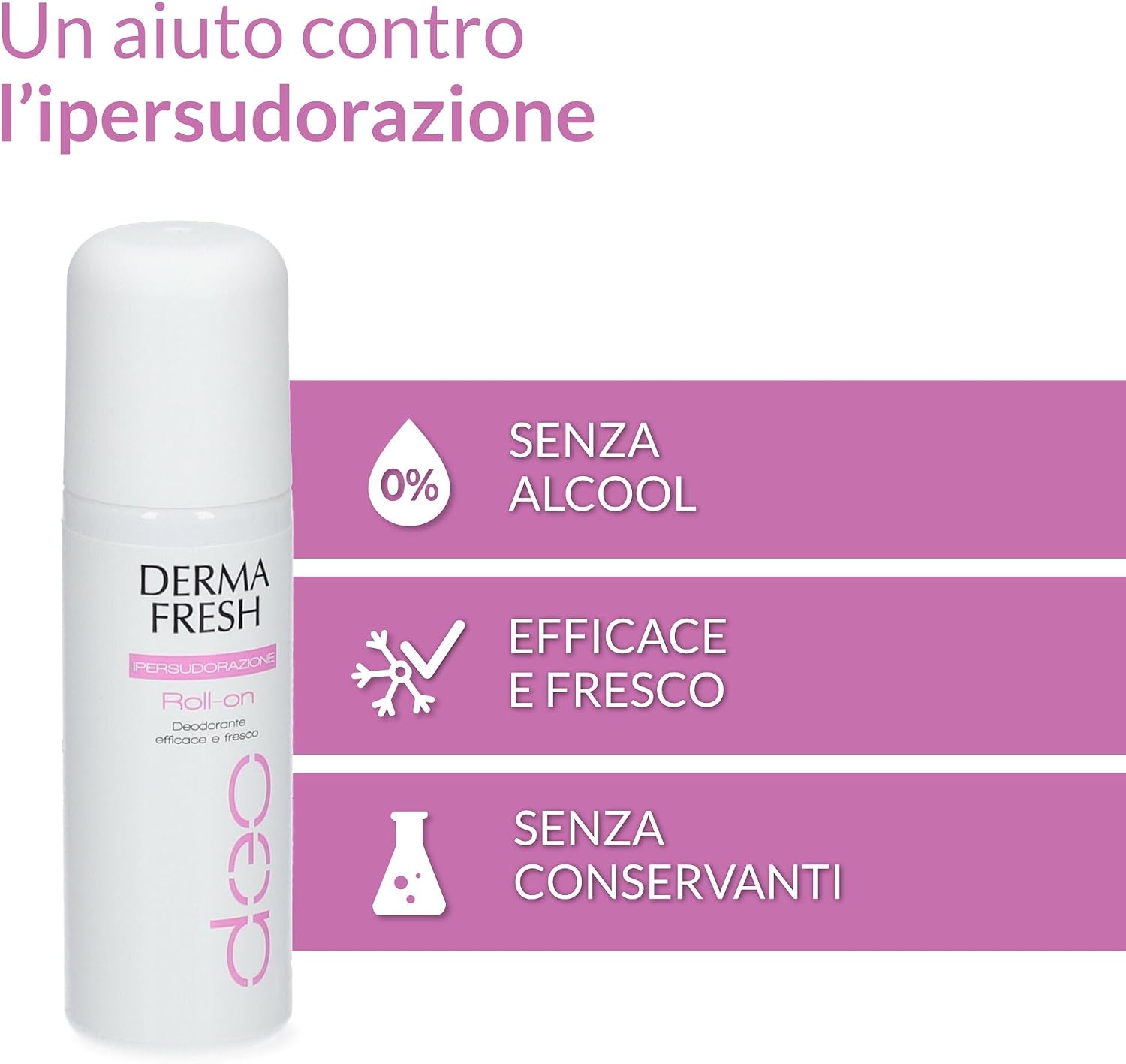 Detalle de Dermafresh Ipersudorazione Deodorante antitraspirante 75 ml