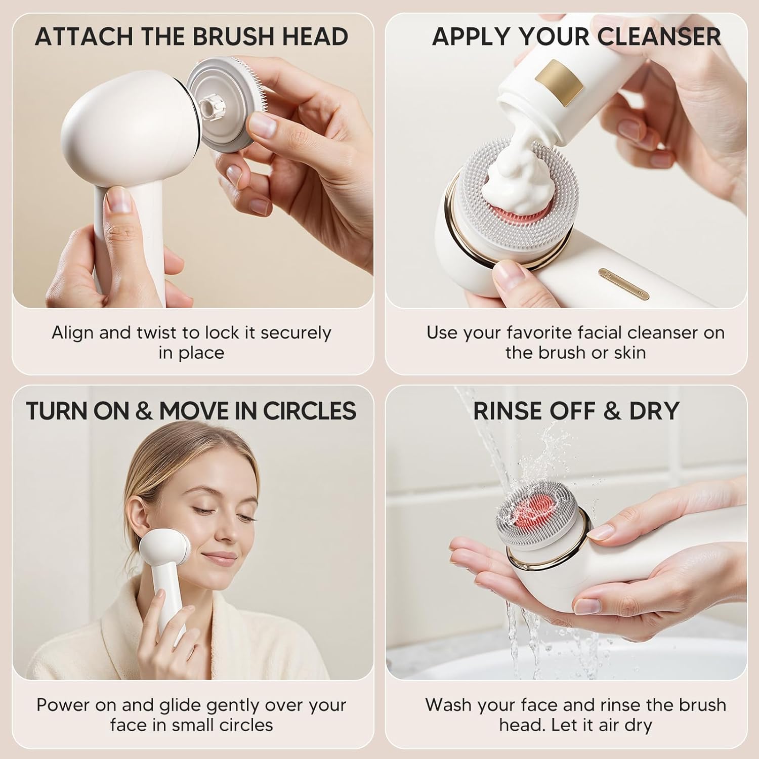 Thumbnail 5 de MOXYOY Bidirectional Facial Brush 3 speeds 🧖♀