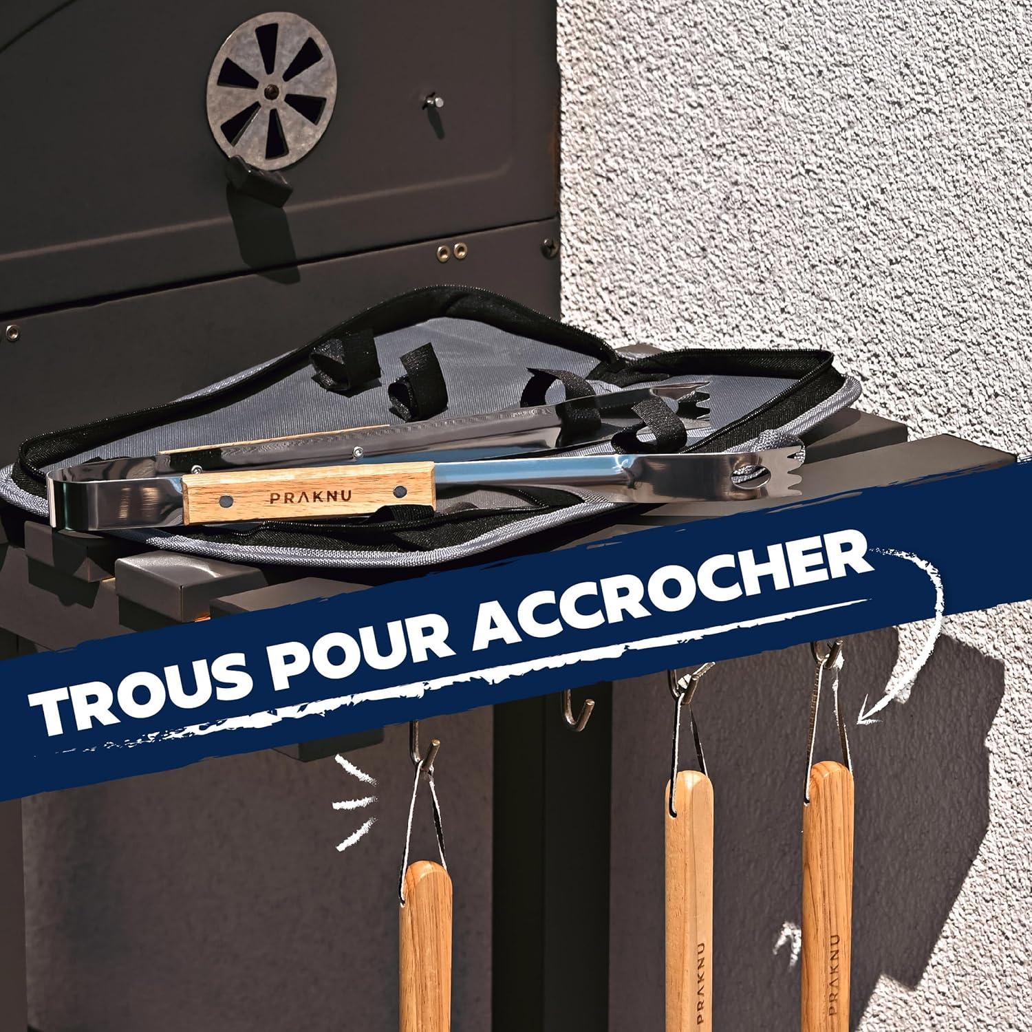 Thumbnail 4 de Praknu Kit Barbecue 4 Pièces