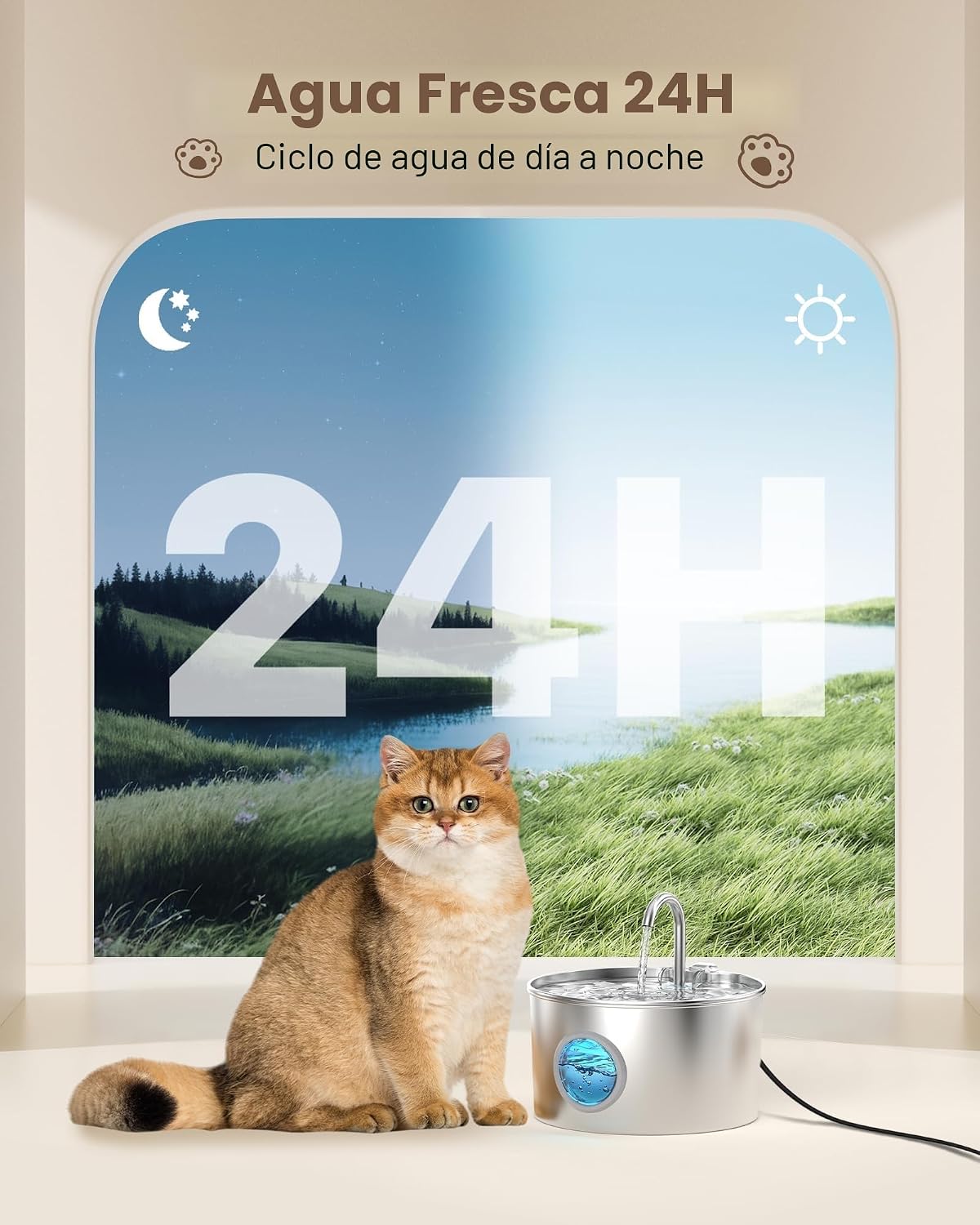 Detalle 2 de GIOTOHUN Fuente para Gatos 2.2L
