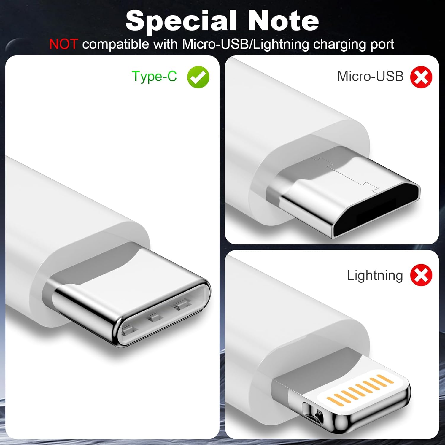 Thumbnail 6 de USB A to USB C Cable 3FT 2-Pack